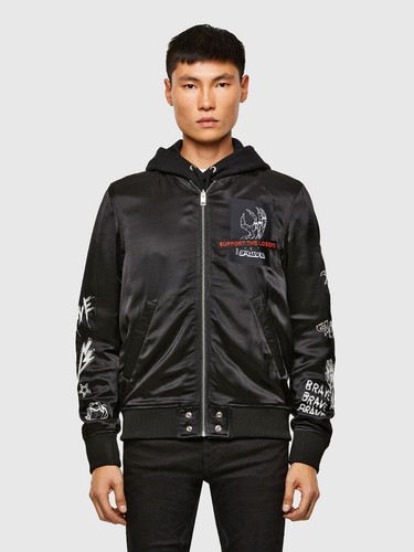 Diesel bomber jacket - diesel, black