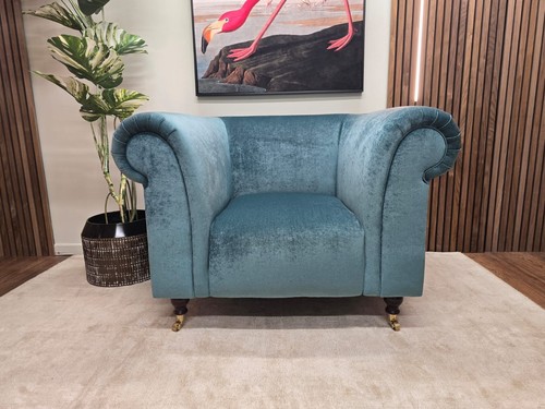 Teal velvet chesterfield - velvet,