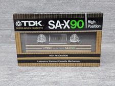 TDK SA-X 90 High Bias IEC II Type II High Pos. Blank Cassette  Tapes NEW SEALED