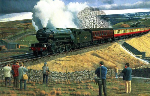 Trains railways green - trains,