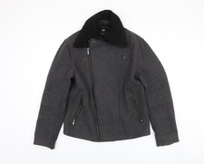 H&M Men's Grey Biker Jacket -
