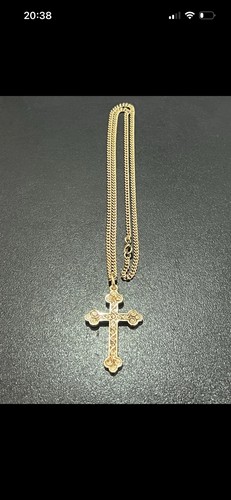 Solid gold cross - kt, with