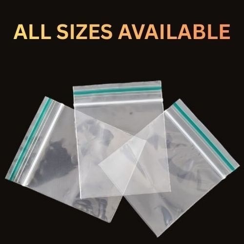100 small clear plastic bags - 100,