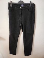 Ladies Falmer Black Straight Leg Jeans Size 14
