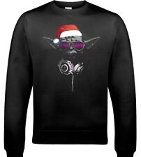 Mens DJ Yoda Funny Xmas Christmas Jumper Sweater Film Space Star Wars