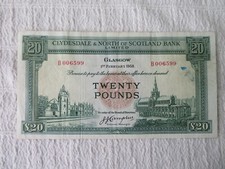 Scottish banknote - £20,