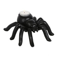 GOTH COLLECTABLE CULT GOTHIC SPIDER TEA LIGHT HOLDER, BN FREE UK P&P (DK89622)