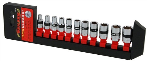 11pc socket set 4in - 1/4in, drive