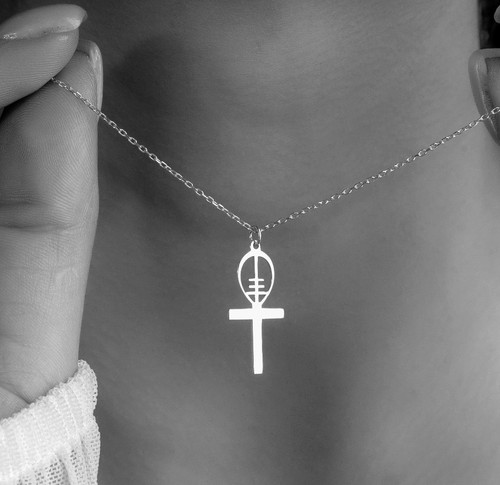 Ankh cross necklace egyptian - ankh,