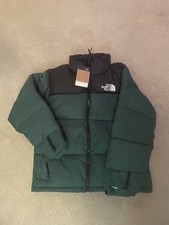 The North Face Men's Puffer Jacket Size Large Green Colour Way Full Zip