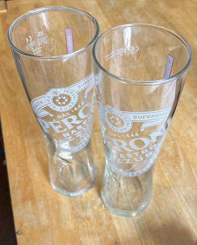 Peroni branded pint glass - peroni, x2