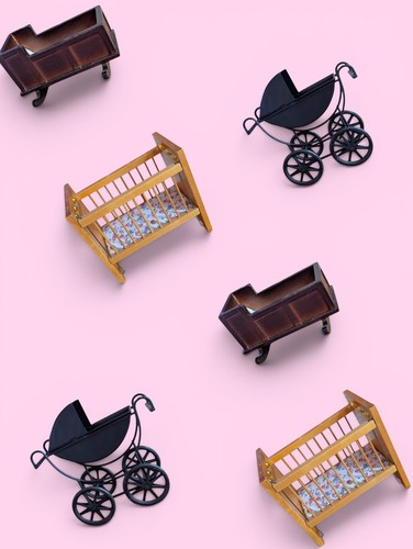 Vintage dolls house - vintage, nursery