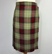 Vintage Wool Tartan Pleated