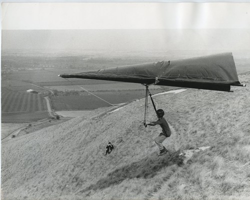 Hang glider flight 1973 gerard - glider,