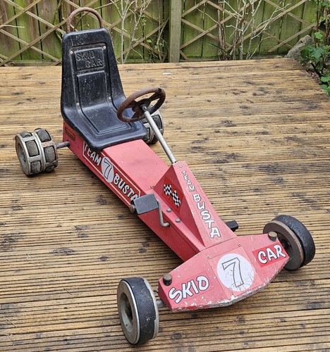 Vintage metal kart team - go-kart,