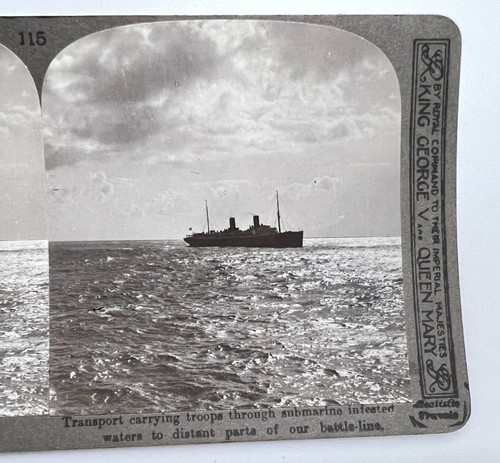 Ww1 stereoview card - card, photo