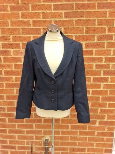 Laura ashley black wool suit - ashley,