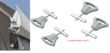 4 x piping stopper 5-6 mm for piping rail piping stopper attachment of S-hooks
