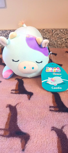 Squishmallows caedia cow plush - cow,