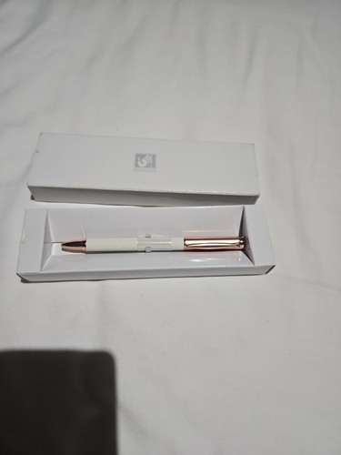 New manno white ballpoint pen - new,