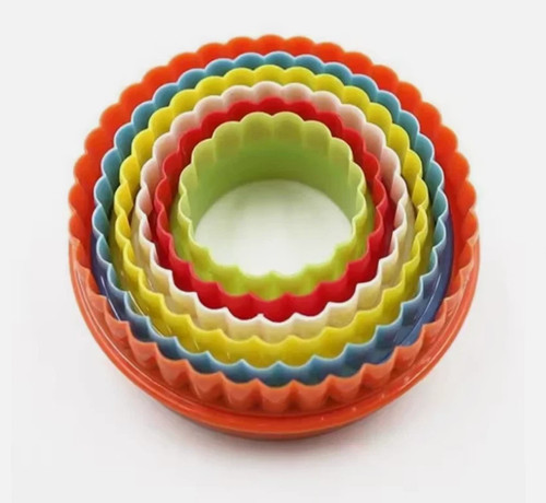 5pc round cookie cutter set - round,