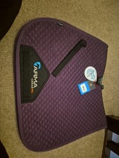 Plum 15-16.5 Ins Suede Saddle