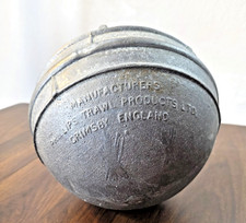 Phillips Trawl Co. Grimsby England 8" Cast Zinc Deep Sea Fishing Net Float Buoy