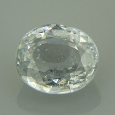 oval untreated light bluish