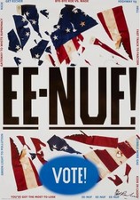 Ed Ruscha - Signed - EE-NUF! - Color Lithographic Poster/Print 2020 Huge 32x23"