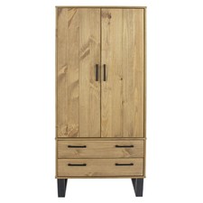 Pine Black Double Wardrobe 2