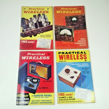Practical Wireless Magazine 1963 - 4 Issues Only - Apr, May, Jun & Oct Only
