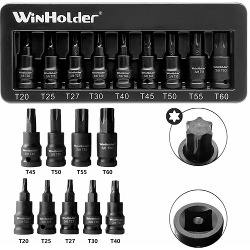 9peices impact key torx - key, 3/8"