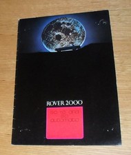 Rover 2000 Brochure 1970-1971 - 2000 SC - 2000 TC - 2000 SC Automatic