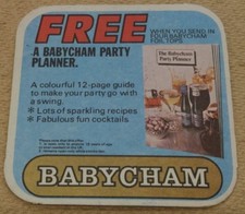 Babycham Free Party Planner Beer Mat 