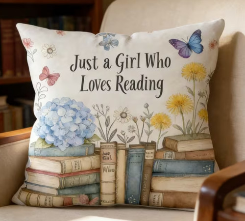 Just girl who loves books - girl,