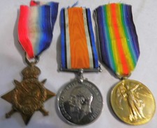 WW1 14 MONS STAR TRIO SJT J N