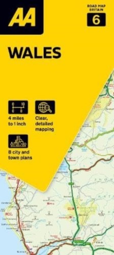 Road map wales - road,