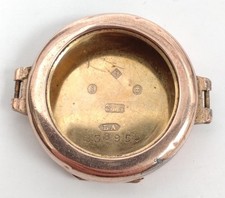 Antique 9ct Gold Watch Case Hallmarked 1924 Louis Arnould 3.37g Scrap Spares 