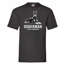 Doberman Loyal Companion T Shirt Size Small-2XL