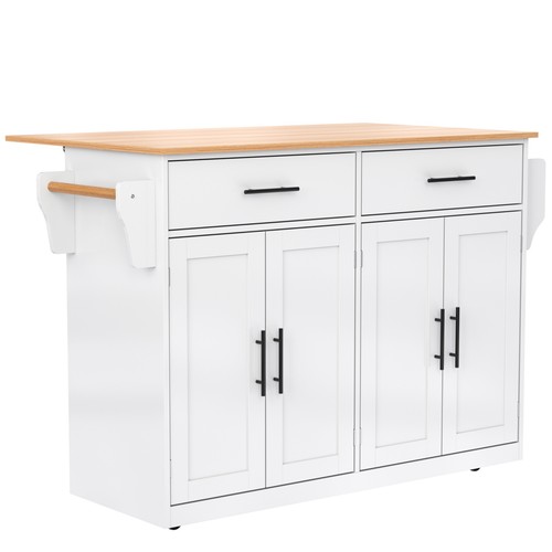 Kitchen island wheels drop - on,