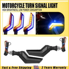2x Black Motorcycle LED Turn