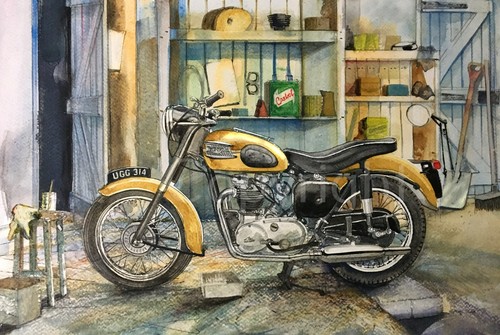 Classic british triumph - classic,