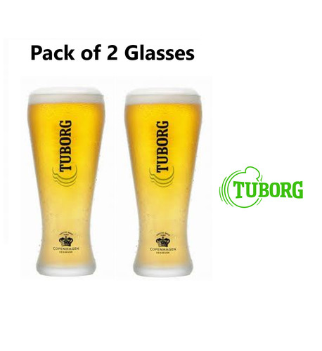 Tuborg pint glass - tuborg, (2pcs)