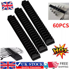 60Pcs Magnetic Spanner Rack Tool Storage Wrench Holder Organiser Tidy UK