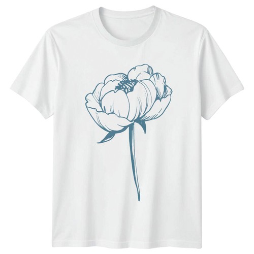 Blue floral design ladies - floral,