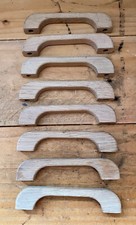 Set of 8 Wooden Mid-Century Drawer Handles