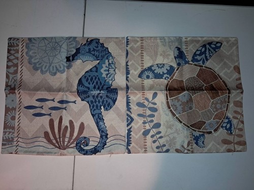 Coastal decorative throw - coastal,