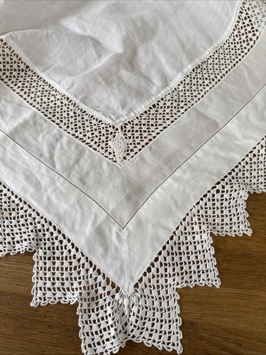 Vintage table cloth - table,