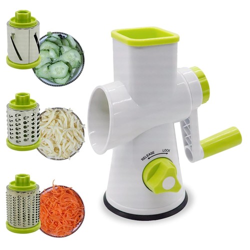 Rotary food grater - with, 3