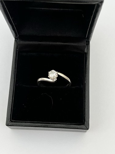 Diamond solitaire ring with - diamond,